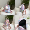 Bolsas escolares mini mochila nylon fofo pequenas bolsas de compras e bolsas para mulheres pingentes de coração pingente de moda saco de ombro mochila