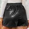 Kvinnor Autumn and Winter New PU Leather Pants Faux Leather Shorts