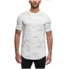 Mens T-shirts Designer Yoga Casual Running Fitness Suit Kortärmad Stretch Sports T-shirt andningsbar svett-absorberande snabbtorkande C otzwrwrwrwr