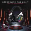 Наушники мобильного телефона Fifine Gaming Hearset со стерео звуковым/съемным микрофоном/RGB/Line Controlover -Ear для ПК PS4 PS5 Xbox -Ampligame H3 Y240407