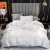 2/3PCS dekbedoverdeksel Silky Soft Coverter Cover Tekst Quilt Cover met ritssluiting geen dekbed 240325