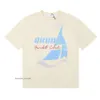 Rhude Shirt Ins Hot Spring Summer T-shirt American Luxury Rhudes Skateboard Mens Designer T-shirt Women Men Men Casual Good Rhudes T-shirt 5726