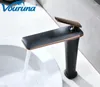 Bathroom Sink Faucets VOURUNA Rose Golden&Black Single Lever Tall Faucet Lavatory Basin Mixer Tap Arrival