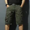 Combat Mens Cargo Shorts vandring med fickor Bermuda korta byxor för män jorts harajuku lös sommar y2k designer 240401