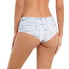 Mierside 250170 Women Wellwear sexy imitazione jean decorativo modello Xssmlxl 240407