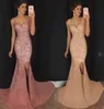 Robe de Sheriee Nouvelles robes de soirée à paillettes Goldpink 2020 sirène Vneck Elegant Femmes Forme Fête Long Robes Abendkleider Che2745752