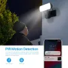 カメラTuya App 2300Lumen Floodlight 2MP 1080pデュアル光源ナイトビジョンPIRモーション検出セキュリティモニターを備えたWiFi IPカメラ