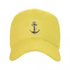Ball Caps Personalized Captain Anchor Baseball Cap Hip Hop Women Men's Adjustable Nautical Sailor Adventure Dad Hat Summer