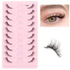 False Eyelashes Half Lashes Mink Natural Soft Cat Eye Long Wispy 3D Makeup Eyelash Extension Fake