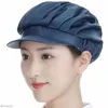 Bérets Restaurant Canteen Bakery Mesh Catering Cap Saiter Work Caps Chefs Hat Cafe Bar Baker Electrostatic Men Women Women Headwear