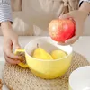 Macaron Color Ceramic Big Mug 1000ml Bowl with Lid Student Lunch Box Office Microwave Oven Available Cups Coffee Milk Breakfast 240407