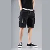 2023 Sommer -Herren -Shorts Anzug halbe Länge Hosen koreanischer Stil Casual Hosen Lose Studenten halbe Länge Hosen