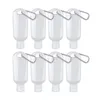 Bouteilles de rangement 50s verres à boire capuchon fuite de trousseau de fuite 8pcs en plastique Conteneurs vides Voyage Flip Clear Nettoyage Hens Tasses modernes