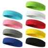 WomenMen Cotton Elastic Sweatband Sport Headband Running Fitness Head Band Hair Bandage Cycling Prevent Sweat 240402