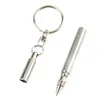Keychains Lanyards 6.3cm Portable Telescopic Tool Pen Metal Keychain Creative Stainless Steel Ergonomic Ball School Office Supplies Q240403