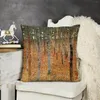 Pillow Beech Forest by Gustav Klimt Throw Caxe décorative Decor Cover Cases de Noël