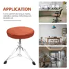 Chair Covers Stool Cover Round Removable Stretchable Dining Cushion Barstool Rubber Fabric Seats Stools