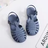 Lente zomer meiden sandalen schoenen baby snoep kleur zachte zool prinses mode ademende holle sport 240402