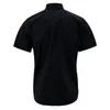 남자 캐주얼 셔츠 옷깃 디자인 남성 셔츠 여름화물 가벼운 통기성 사무실 턴-다운 칼라 싱글 브레스트 버튼