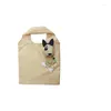 Storage Bags 1-5PCS Cartoon Puppy Creative Foldable Shopping Bag Translucent Portable Large Capacity Environmental Hangbag Reusable Home