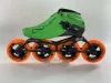 Chaussures Professional Speed Skates Chaussures 8 couches en fibre de carbone en ligne Patines patines 4x110 mm Route Marathon Race Competition