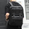 Сумки для талии Корейская мужская кожаная рюкзак средней школы простая тенденция школьной моды Тренд Транс путешествия молодежная сумка для отдыха