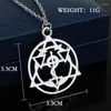 Ketten Anime Fullmetal Alchemist Metall Anhänger Halskette Edward Logo Cosplay Requisiten Rucksackschmuckzubehör