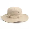 Brede rand hoeden emmer zomer vishoed outdoor bennie westelijke cowboy zonsondergang berg jungle heren en dames zonnebrandcrème Q240403