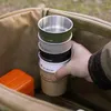 Tumblers 300 ml rostfritt stål kopp brev tryckt anti-scaling vatten koppar te kaffemjölk tumbler bärbar stapelbar utomhus camping mugg