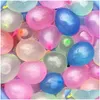 Ballon Latex Water ballons balles eaux de bombe pompe à injection rapide des jeux de plage d'été gonflables sautant ballons drop livre toys dh6zo