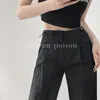 Pantalon féminin Summer TVVovvin 2024 Girl DrawString Pleed Workswear High Taist Slim Loose Straight Tube Lignet 9N9T