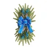 Flores decorativas de escada festiva grinalda de natal escada de escada colorida bola colorida planta artificial pinheiro pinheiro bowknot decoração férias reutilizáveis