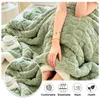 Filtar mjuk sammet stil vinter varm filt för säng konstgjord lamm kashmir viktad bekväm värme täcke tröskel