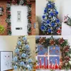 Fleurs décoratives 5pcs de Noël coloré arbre artificiel suspendu ornements pour la maison de fête décor de fête Navidad Cadeaux 2024