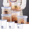 Storage Bottles Large Food Containers With Lids Cereal Container Space Saving Dispensers Microwave