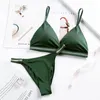 Women's Panties Light Luxury Ice Silk 's Back Pure Bra Suit Bikini Sexy Hip-lifting Underwear