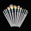 DIAMONDSUDDED MAKAPH BRSSEE12PCS Fond de diamant complet Blush Blush Powder Brush Réparation Correcteur BRIDESMAID 240403