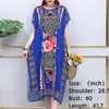 Bohemian National Style Holiday Beach Printed Poker Indonesia Floral Oneck Loose Midi Sukienka piżamowa Kobieta w salonie 240402