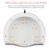 Lampada a LED UV LAME 72W per manicure 36 perle a LED per tutti gli smalti di gel con sensore automatico del sensore 99/60/30/10S Essicchi di unghie timer