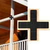 Baignier Set Cross Structure lourde Structure en acier Rust Finish