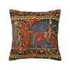 Almohada Noruega Baldishol Tapiz Medieval Knight Horseback Throw Christmas para casa de lujo