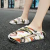 Summer Men Slippers Platform 2024 Sandals Outdoor Figuredized Colors Design Design Discs Beach Indoor Home Shoe 240403