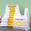 보관 가방 50 개 PCS 비닐 봉지 소매 슈퍼마켓 식료품 쇼핑 핸들 음식 포장 가정 주방 액세서리