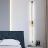 Lámpara de pared LED Luz minimalista dormitorio dormitorio larga sala de tira sala de estar casa accesorio de iluminación interior