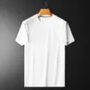 Ny högkvalitativ sömlös europeisk sommarkläder Silk Cotton Mens Kort ärm T-shirt QT6038-2366- FBV5