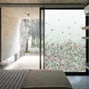 Raamstickers vlinder bloem privacy film lijmvrije decoratieve glazen bedekking statische huishoud tint frosted for home