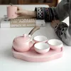 Set di stoviglie piccole set di tè fresco adorabile abito giapponese Kungfu Single Single Time e vassoio