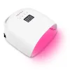 Guns Wireless 86W UV LED Nail Lamp 86W för att bota alla gelpolsk nagel torktumlare Sun Light Lamp Manicure Smart LCD Display uppladdningsbar