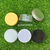 Bouteilles de rangement 50g 100g 120g 150g Jar en plastique avec couvercles vis en étain transparent maquillage de maquillage