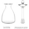 Förvaringsflaskor 367A Glass Honey Pot Jar Kitchen Tool Container med dipper och lockflaska för bröllopsfest hem